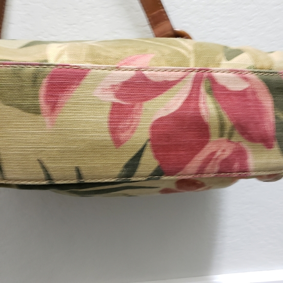 Fossil Handcrafted Floral Fabric Leather … - Picture 5 of 8
